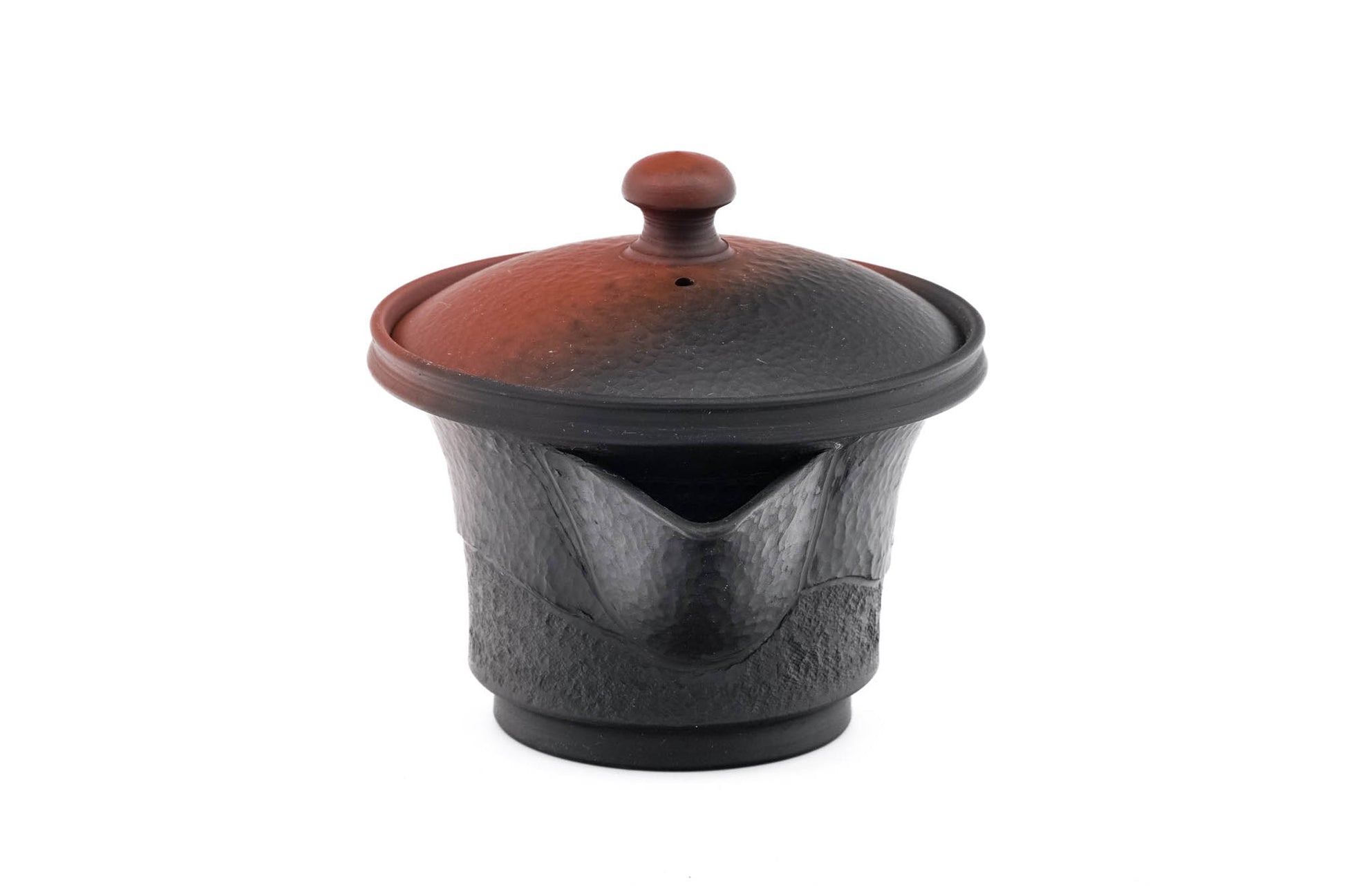 Japanese Houhin - ´åÌïÒæҎ Murata Yoshiki - Black Red Yohen Tokoname-yaki Handleless Teapot - 120ml